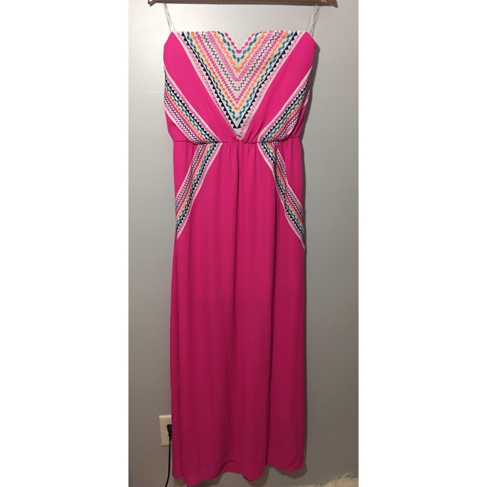 My Michelle Pink Maxi Dress Size Large